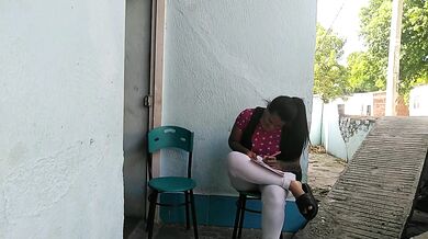 She spread her civil servant ass while begging for my cock on the street