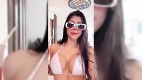 ”#hotdays #brunette #bigboobs #sunglasses #refreshing #lemonade #bikini #beautiful #summerdays #vacay #longhair #fit”