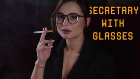 Secretary with glasses