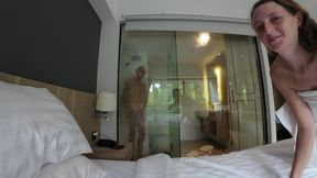 He Teases Me with His Big Cock While I'm in the Shower