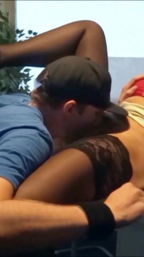 Iconic moment from &quot;German Female MILF Teacher Teach Horny Young Guy to Fuck&quot;