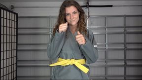 NATHALIA EARNS HER ORANGE KARATE BELT (4K)