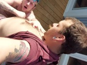 Blowjob and bbq