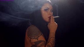 Sasha M smoking