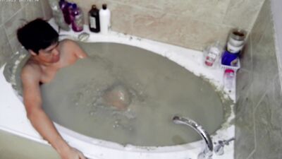 Pleasureable Solo Mudbath at Home