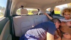 danny sucks trans dick in taxi around miami