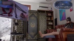Catwoman Stella Watch And Admire Her Own Clips - Tan Tights - Polish And English Language