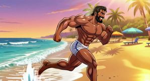 Handsome Beach Men Animation