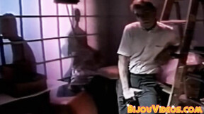 Hung booty buddy touches himself before bare fucking charming guy