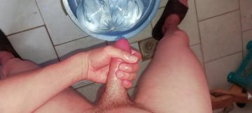 POV Solo Male  Real Amateur Bathroom Session