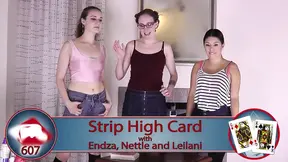 The Strip High Card winner takes her time drizzling strawberry sauce