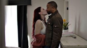 Redhead stepdaughter doggystyled by stepdad