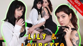 Lauretta and Lily strip for you in VR - VR 4K 60