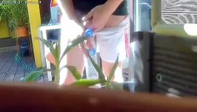 Redheaded Teen Caught Mid-Piss — Dirty Waterplay Leads to Hungry BJ – 18+