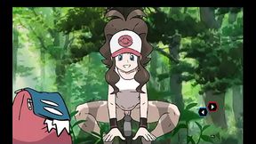 Hilda follada en bosque