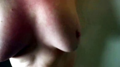 Strict training session turns to punishment with relentless breast slapping