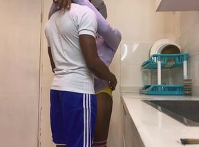 Horny Boys Foreplay in the Kitchen, Home Alone 1