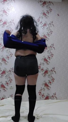 Bubble Butt. Hot Shemale Model Crossdresser Sissy Homemade Amateur Dancer and Cosplayer