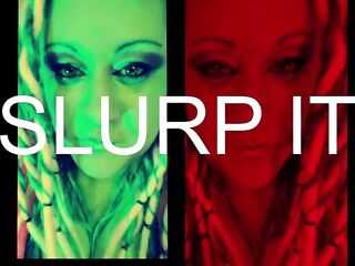 Wank and Slurp with Femdom-goddess Lana CEI Looper for Dumb Dumb Heads
