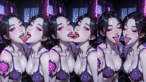 30sec ai animation: beautiful women kissing