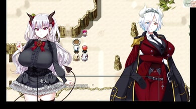 Shy white-haired demon girl gives intense titjob and covers herself in cum