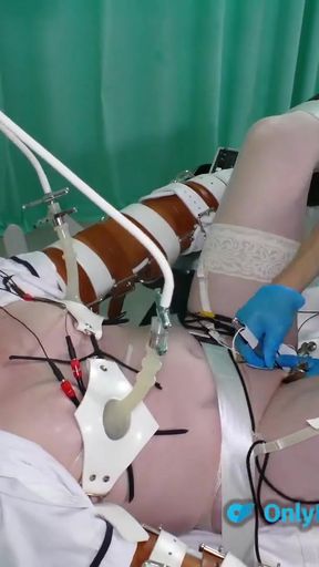 Lisa Essex and Mistress Jane medical fetish electro play   Clip 3