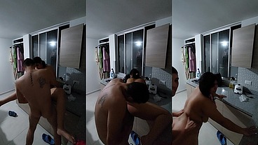 Sexo Anal en la Cocina