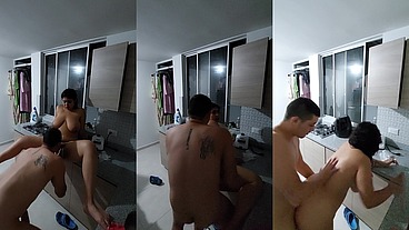 Sexo Anal en la Cocina