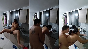 Sexo Anal en la Cocina