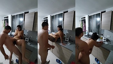 Sexo Anal en la Cocina