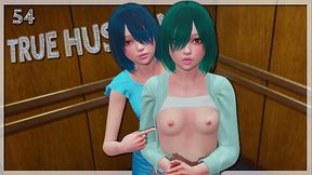 How about some nice tits in the elevator? &bull_ TRUE HUSBAND #54