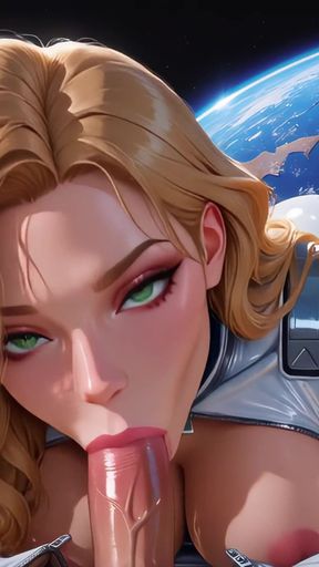 Big Tit Blonde in Outer Space (4k) ~ Ai-generated