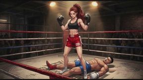 Mixed Boxing Fantasies #14B: Confession of the Unstoppable Ring Dominatrix (Animated)