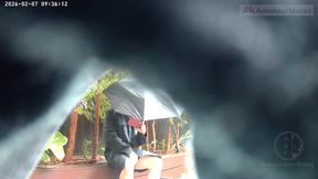 amateur guy caught peeing in a public park