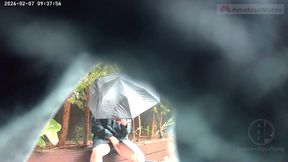 amateur guy caught peeing in a public park