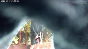 amateur guy caught peeing in a public park
