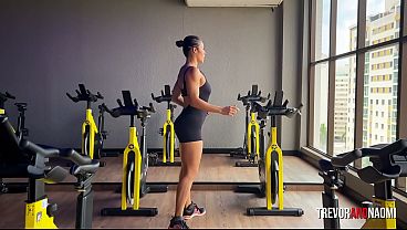 After the gym, she couldn'_t resist and nursed me until milk came out