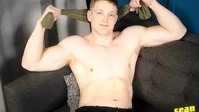 Kyle Denton Flexes His Massive Erect Cock – Giant Hard-On Display Solo Play