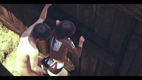 On Titans Hentai - Mikasa Fingering to Orgasm Then Fucked with Creampie - Manga Anime Japanese Asian Game Porn