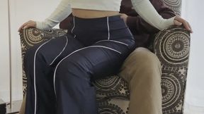 Farting on Step Daddy's Lap