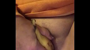 Solo Milf Fucks Banana