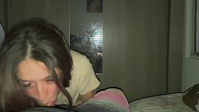 Busty Slut Gobbles Rock-Hard Cock Like a fucking vacuum