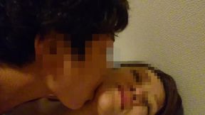 Her lips crave deep kisses, ear holes filled with heat  A tiny ant licks her face  Full scene