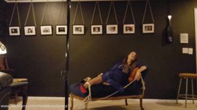 BTS Video of Constance Tied to a Couch