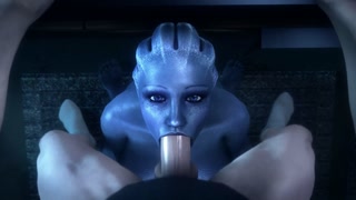 Liara T’Soni deep throat - Mass Effect (noname55)