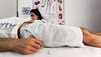 Hot Nurse Handjob Choked Patient Hard On In Fake Hospital