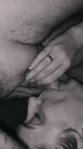 Splattered with sperm