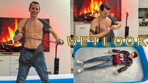 C4S Indoor Inflatable Pool Soapy Wetlook tease Rip tshirt