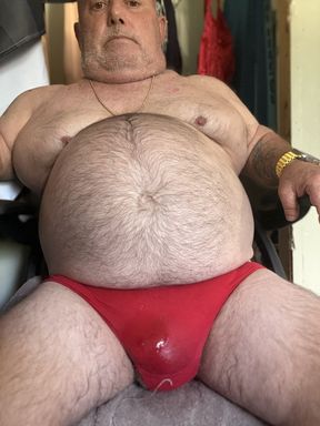 Mark Fletcher piss soaked panties, precum with lots of cum