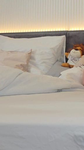 Hot sexy nerdy raver girl with glasses in festival outfit loves cock tease and ball massage gives a slow edging handjob   Clip 1